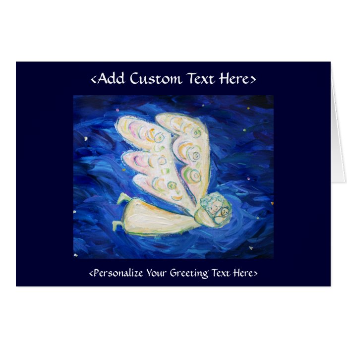 Guardian Angel Art Custom Greeting or Note Cards