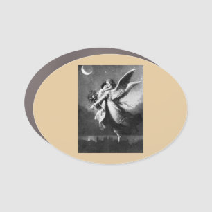 Guardian Angel At Night  Car Magnet