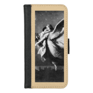 Guardian Angel At Night iPhone 8/7 Wallet Case