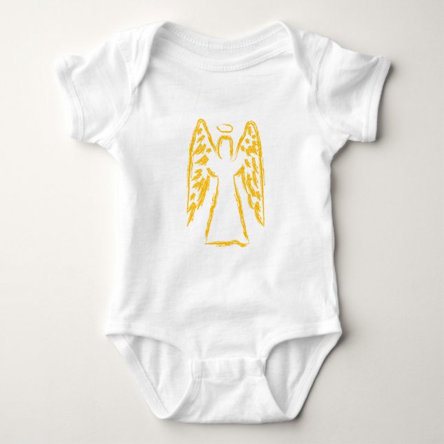 Guardian Angel Baby Bodysuit (Front)
