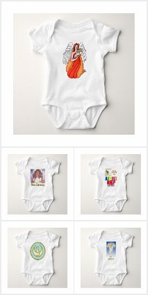 Guardian angel baby bodysuits and onesies