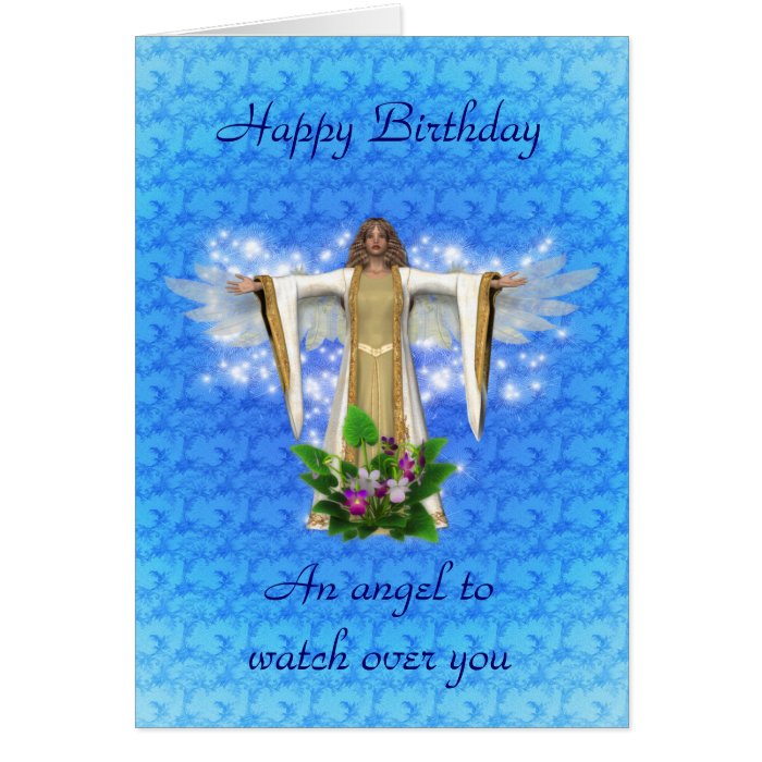 Guardian Angel Birthday Card Zazzle