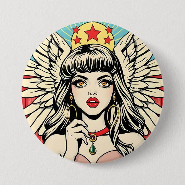 Guardian Angel  Button (Front)