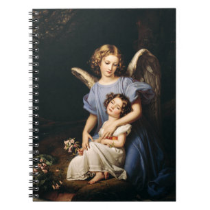 Guardian angel by Joseph Karl Stieler Notebook