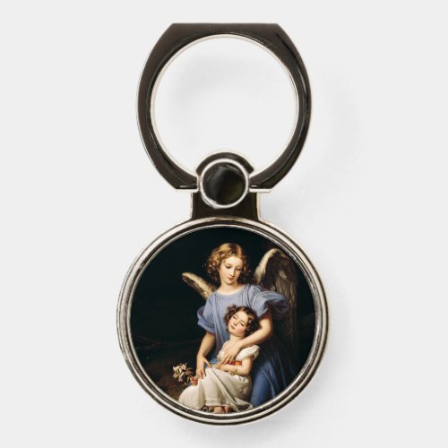 Guardian angel by Joseph Karl Stieler Phone Ring Stand