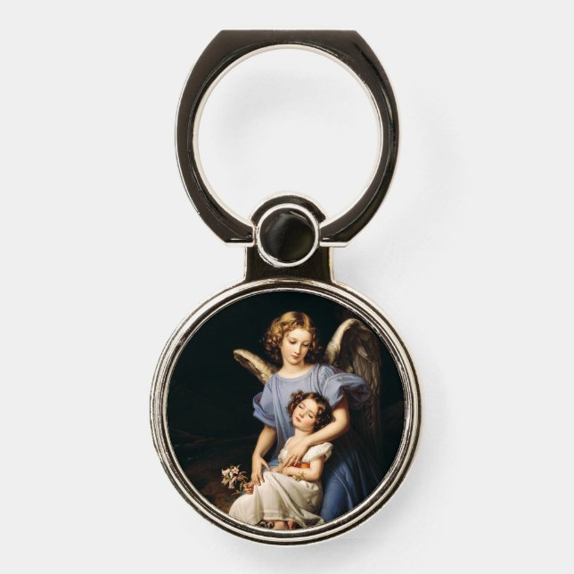 Guardian angel by Joseph Karl Stieler Phone Ring Stand (Front)