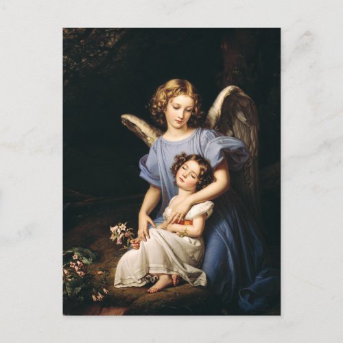Guardian angel by Joseph Karl Stieler Postcard