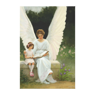 White Guardian Angel Canvas Art & Prints | Zazzle