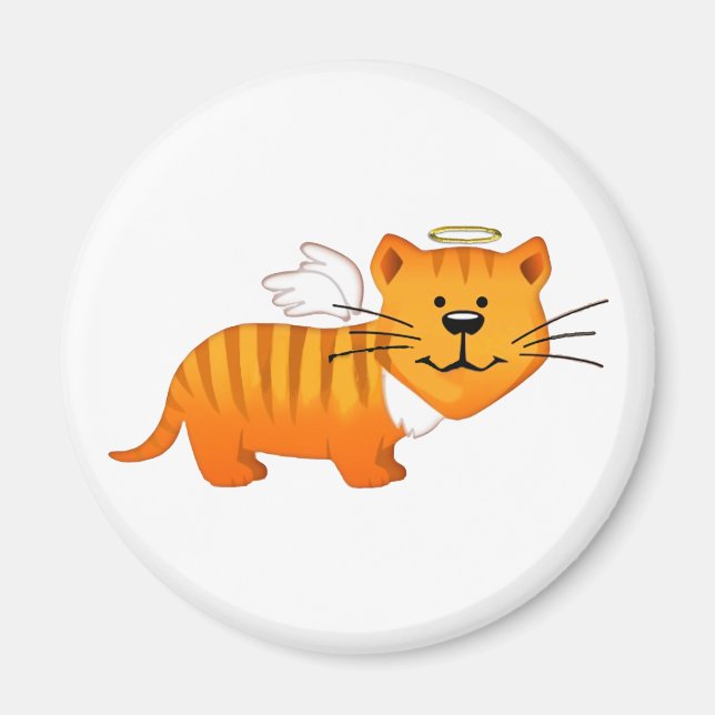 Guardian Angel Cat Magnet (Front)
