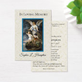 Guardian Angel Catholic Funeral Memorial Holy Card (Desk)