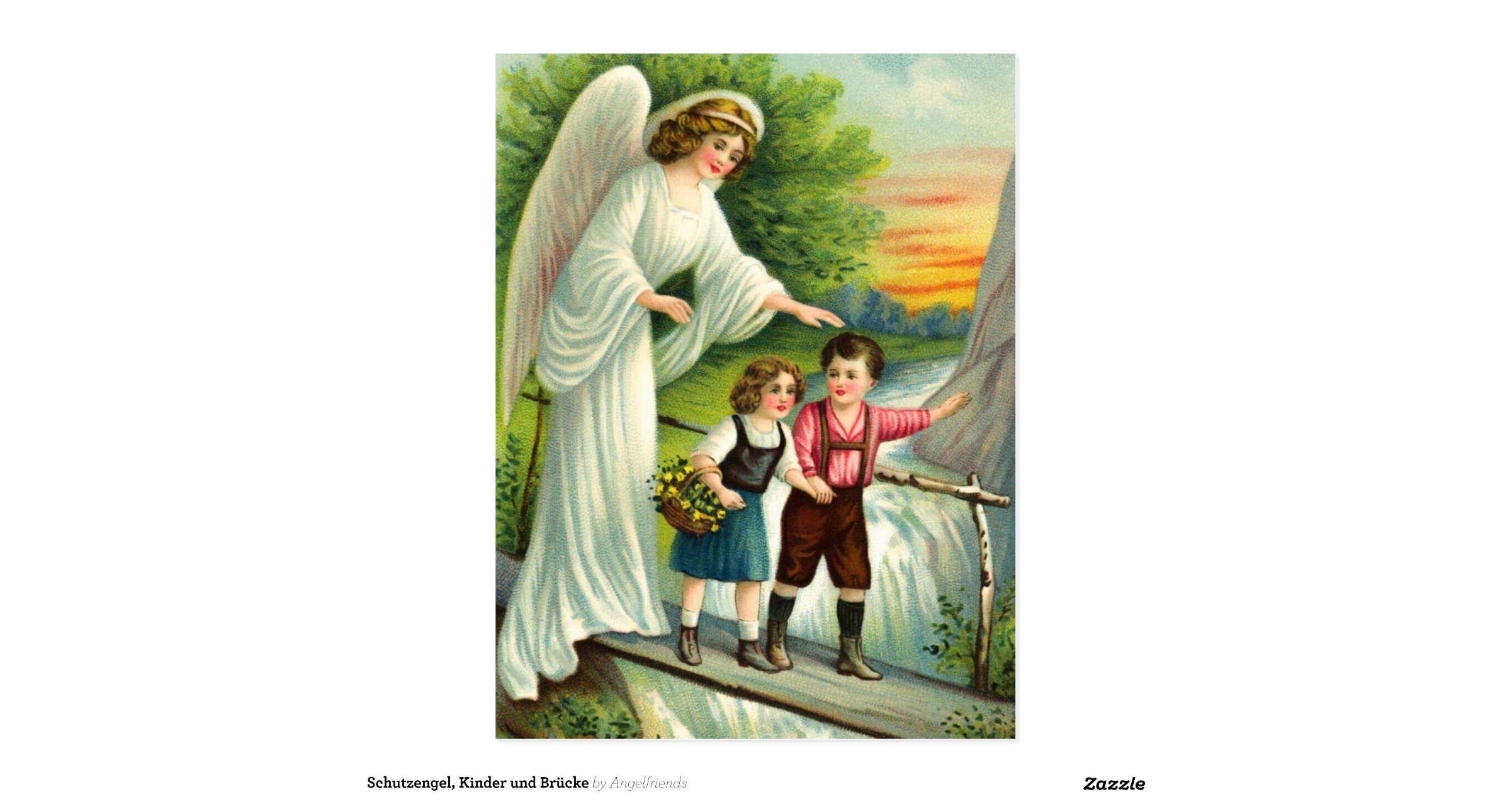 guardian_angel_children_and_bridge_postcard ...