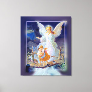 Guardian Angel, Children, Bridge (Exclusive Design Canvas Print