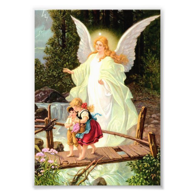 Guardian Angel Children Bridge Lindberg Photo Print (Front)