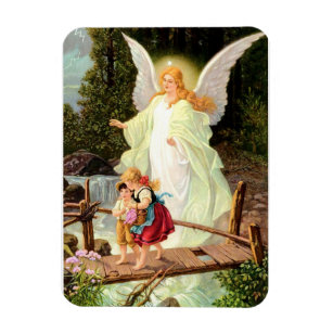 Guardian Angel Children Bridge Lindberg Zatzka Magnet