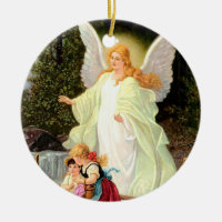 Guardian Angel children crossing bridge