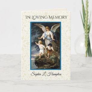Guardian Angel Condolence Thank You Card
