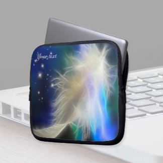 Guardian Angel Feather & Stars Laptop Sleeve