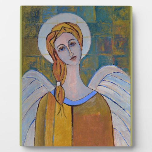 Guardian Angel Fine Art Oil Painting Plaque