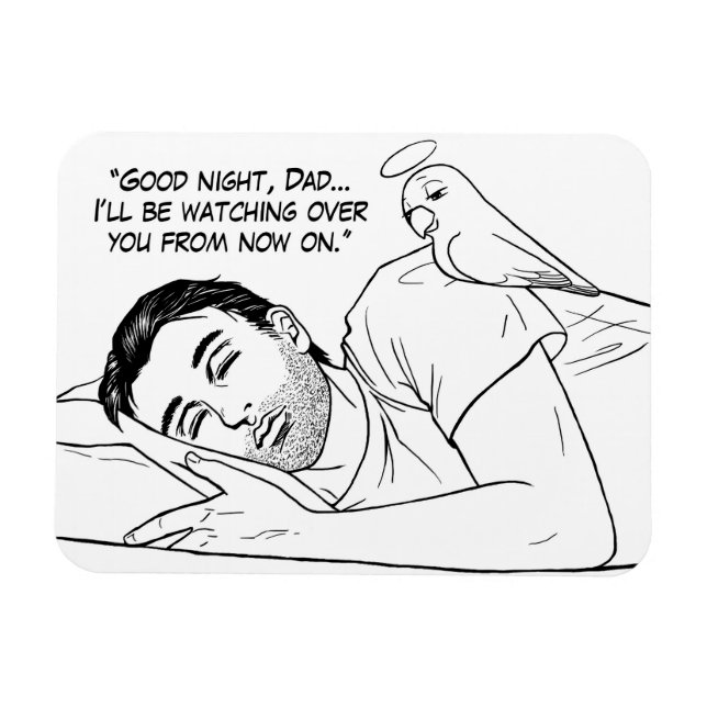 Guardian angel for Dad Magnet (Horizontal)