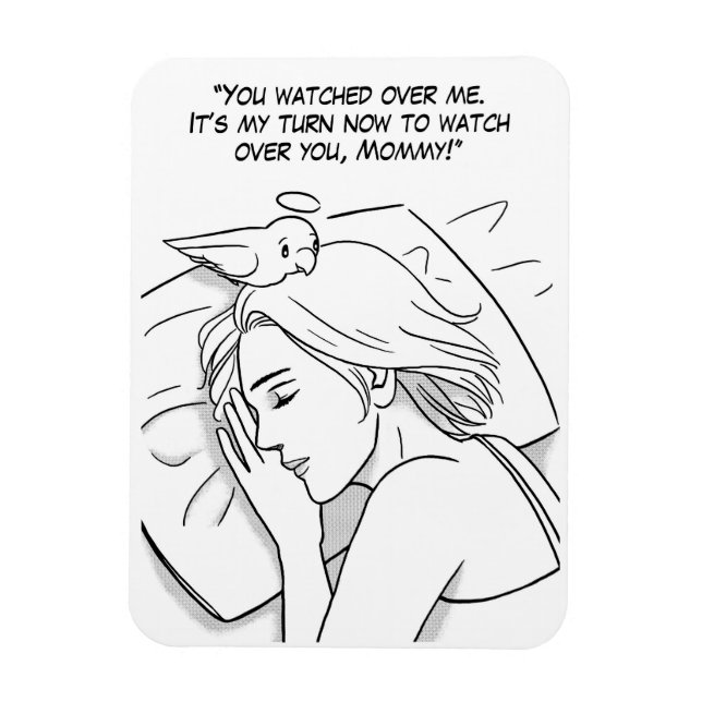 Guardian angel for Mom Magnet (Vertical)
