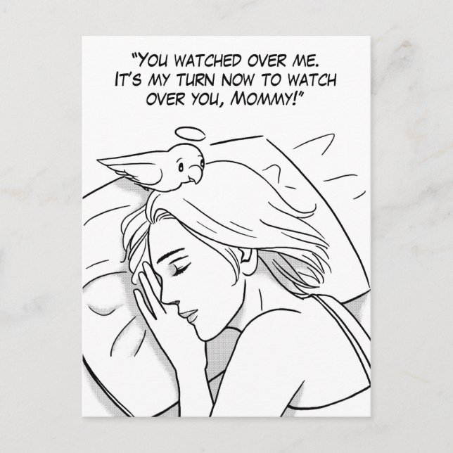 Guardian angel for Mom Postcard (Front)