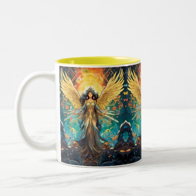 Guardian Angel G-21 Two-Tone Coffee Mug (Left)
