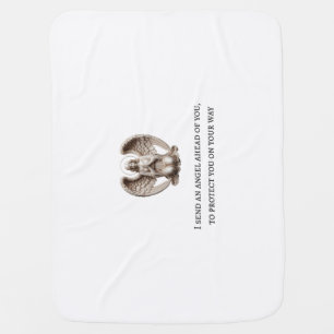 Guardian Angel – "I Send an Angel Ahead of You" Bi Baby Blanket