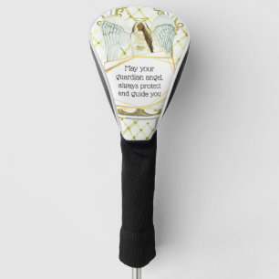 Guardian angel illustration with quote for her golf head cover