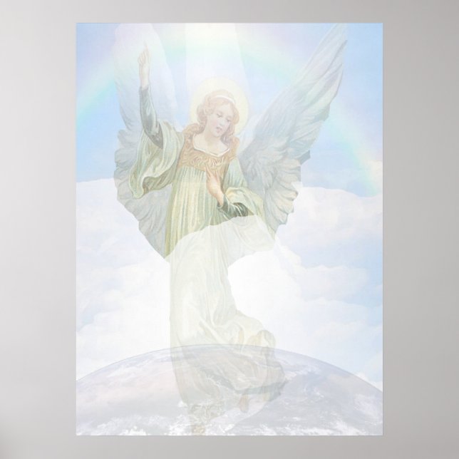 Guardian Angel in the Clouds Poster (Front)