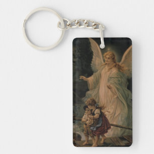 Guardian Angel Magnet Keychain