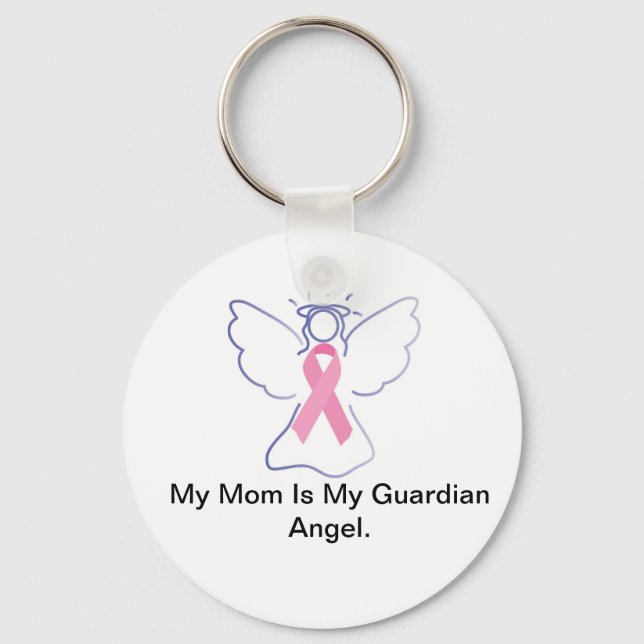 Guardian Angel Mom Keychain (Front)