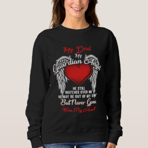 Guardian Angel My Dad Christmas He Watches Over Me Sweatshirt