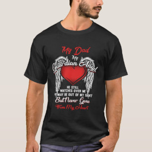 Guardian Angel My Dad Christmas He Watches Over Me T-Shirt
