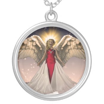 Guardian Angel Necklace by DesignsbyLisa at Zazzle