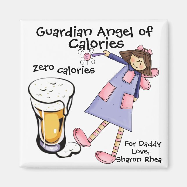 Guardian Angel of Calories by SRF Magnet (Front)