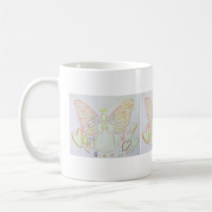 Guardian Angel of Hearts Art Custom Coffee Mugs