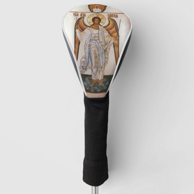 Guardian Angel Orthodox Christian Icon Golf Head Cover (Front)