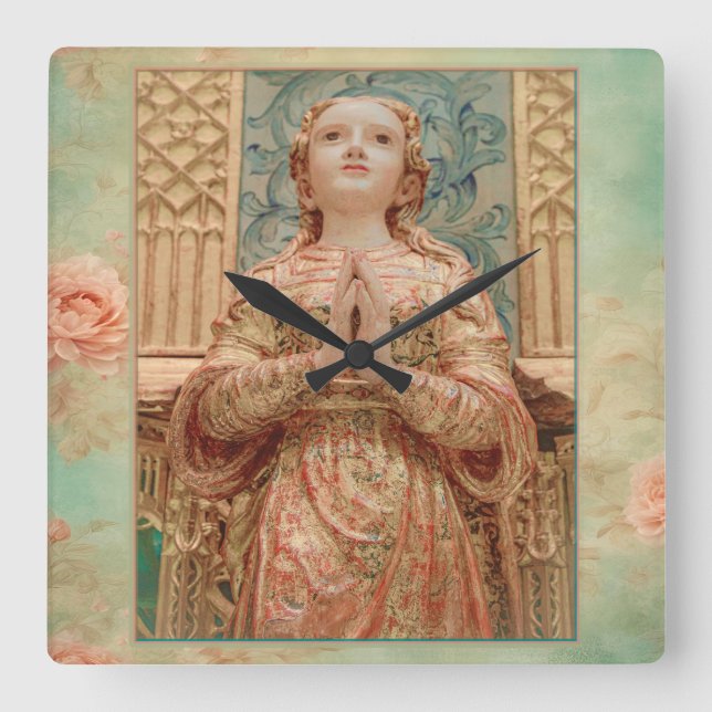 Guardian Angel painting clock (Front)