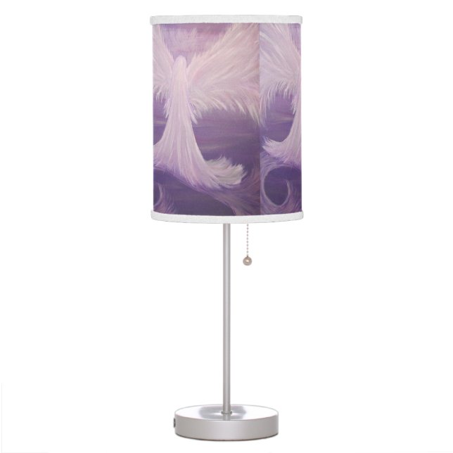 Guardian Angel Painting Table Lamp (Left)