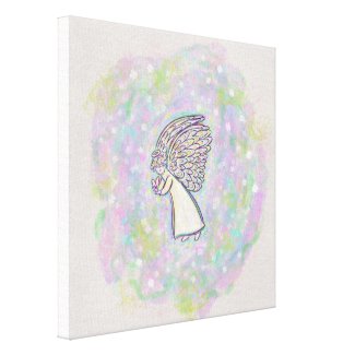 Guardian Angel Painting Wrapped Canvas Art