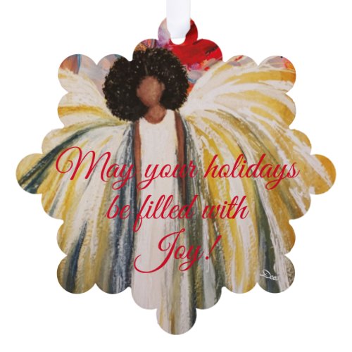 Guardian Angel Paper Ornament  Card