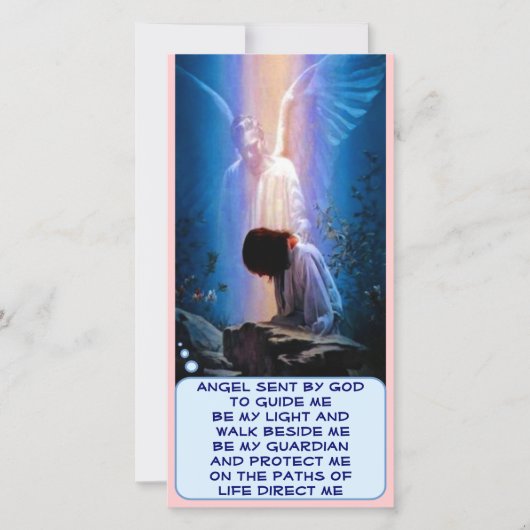 Guardian Angel photo card (Front)
