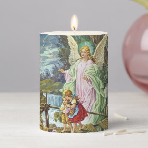 Guardian Angel Pillar Candle