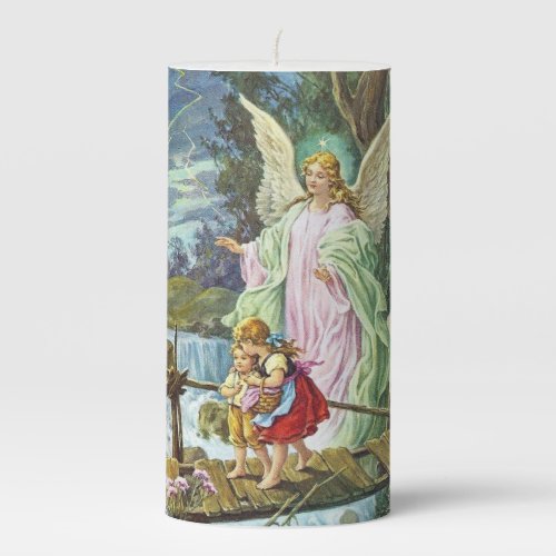 Guardian Angel Pillar Candle