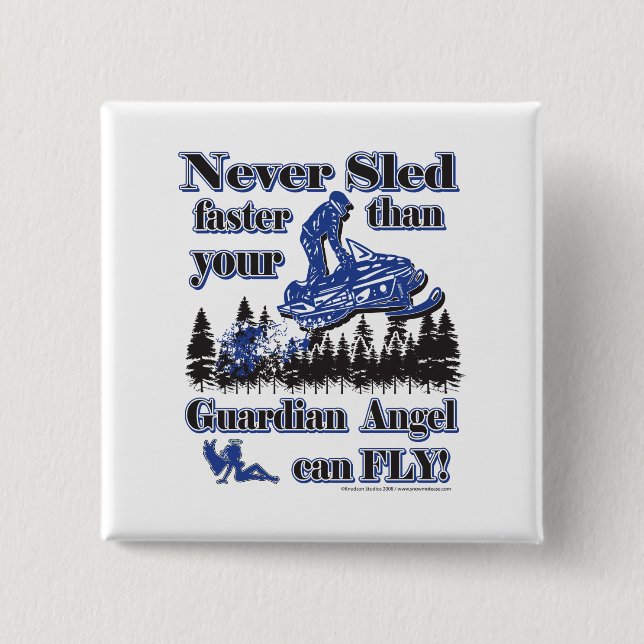 Guardian-Angel Pinback Button (Front)