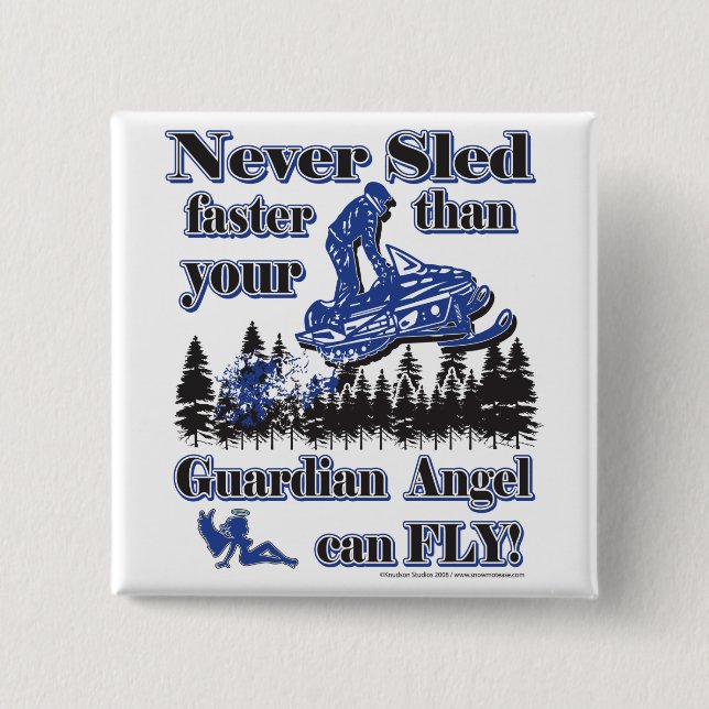 Guardian-Angel Pinback Button (Front)