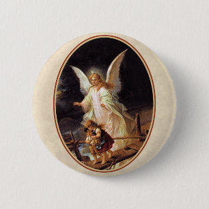 Guardian Angel Pinback Button