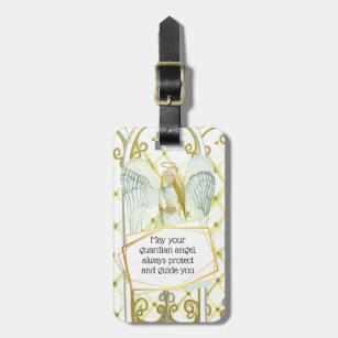 Guardian Angel poem for safety with your details Luggage Tag