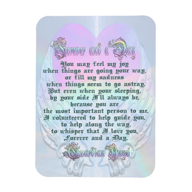 Guardian Angel Poem Magnet (Vertical)