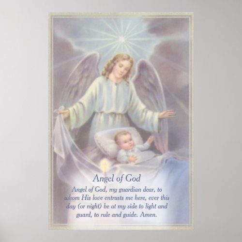 Guardian Angel Poem Poster